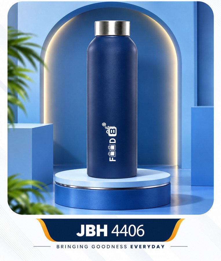 Navy Blue Stainless Steel Bottle