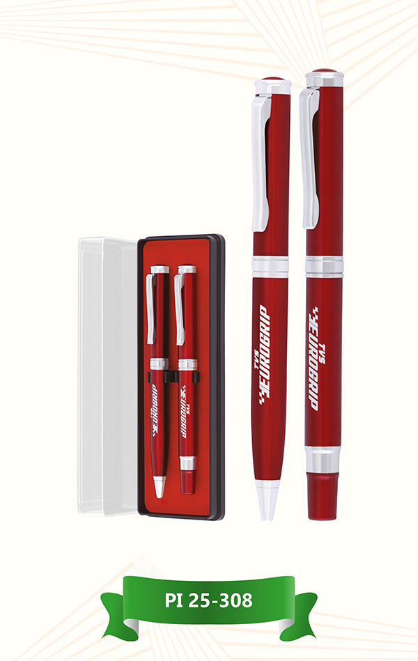 Premium Red Metal Pen Gift Set